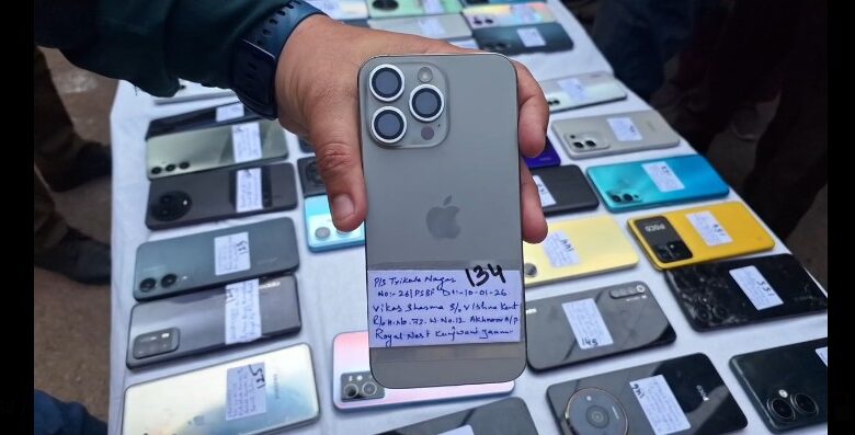 160 Missing Phones, 16 Stolen Bikes Recovered in Jammu