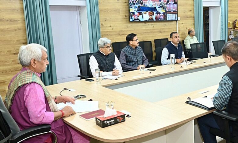 LG Reviews Security Situation in J&K