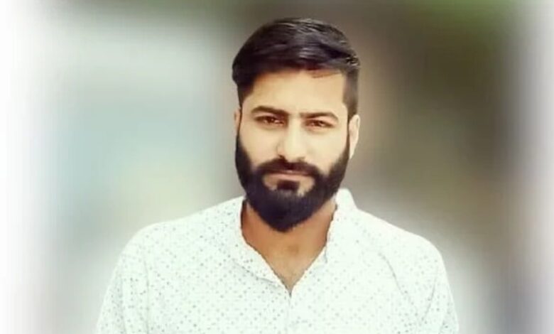 Hilal Ahmad Dar, who is pursuing doctorate at University of Kashmir