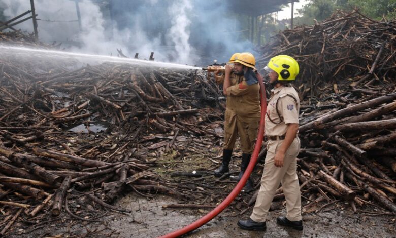 Fire Breaks Out at Cremation Ground in Jammu, Stored Firewood for Dead Destroyed