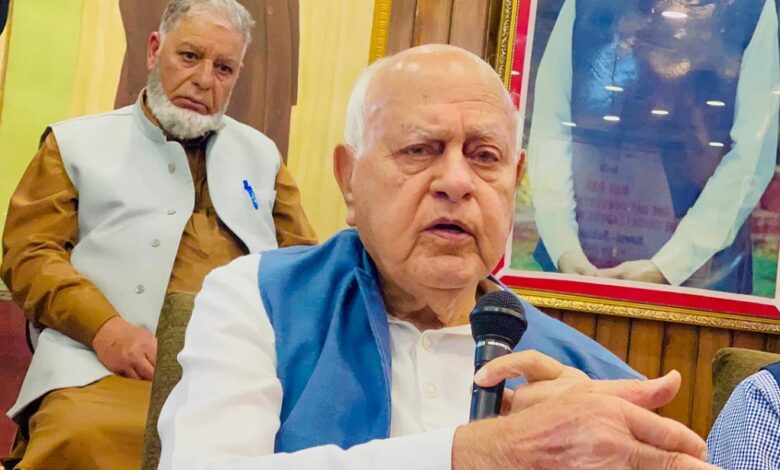 Farooq Abdullah Calls Dialogue Only Solution to Global Conflicts, Rejects War as Ineffective