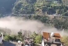 Landslide on Srinagar Jammu Highway