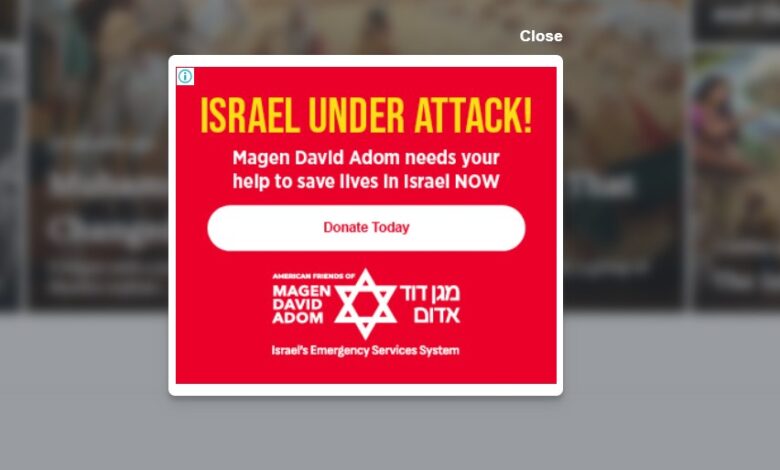 Israel-Related Donation Ads Appear on Google Platforms Amid Ongoing Middle East Conflict