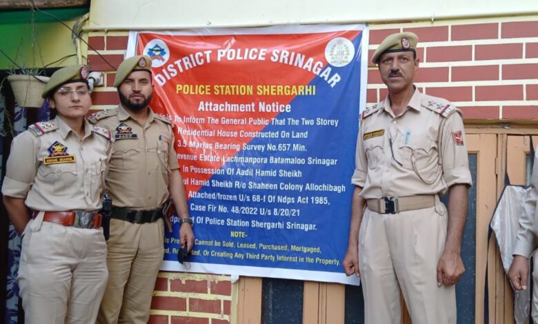 Shergari Police Attach Land Linked to Narcotics Case