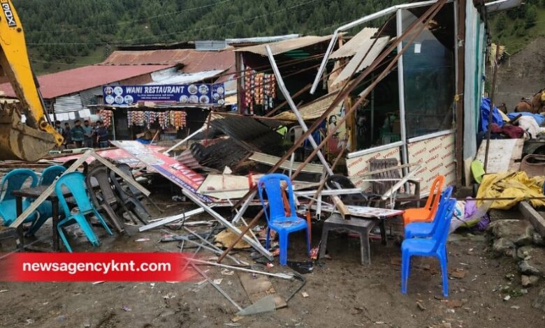 Illegal Construction Razed in Sonamarg, Questions Raised Over Selective Enforcement
