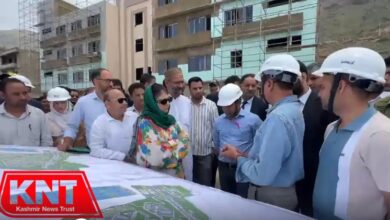 Mehbooba Mufti Visits AIIMS Awantipora, Reviews Progress of Healthcare Project