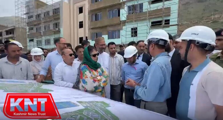 Mehbooba Mufti Visits AIIMS Awantipora, Reviews Progress of Healthcare Project