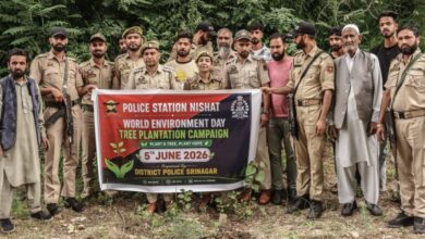 Police, Locals Join Tree Plantation Drive at Nishat on World Environment Day